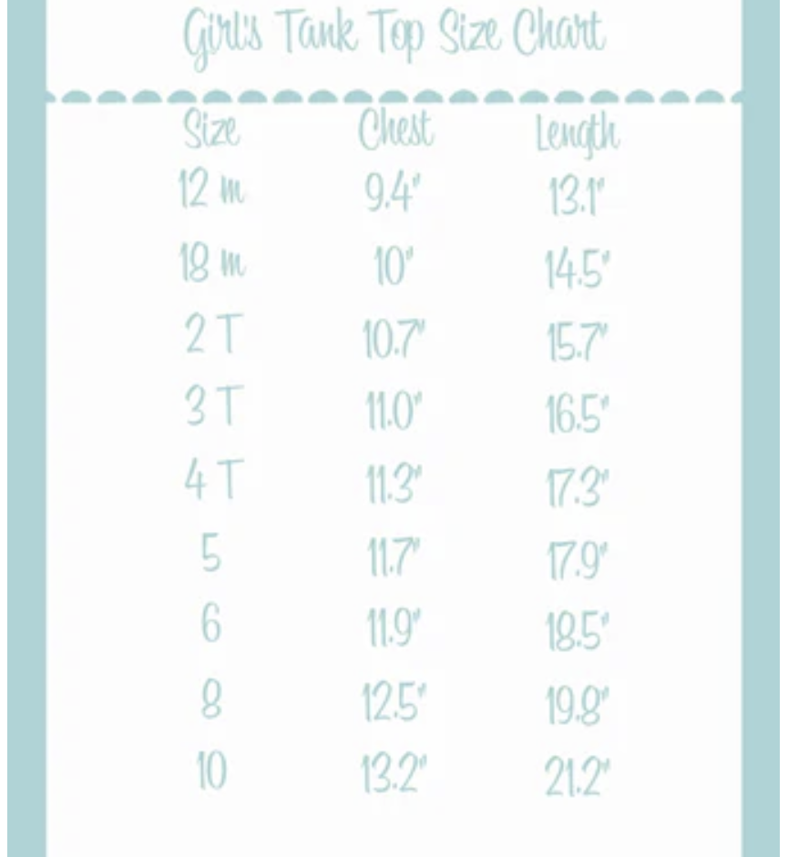 Girls Tank Top Personalized