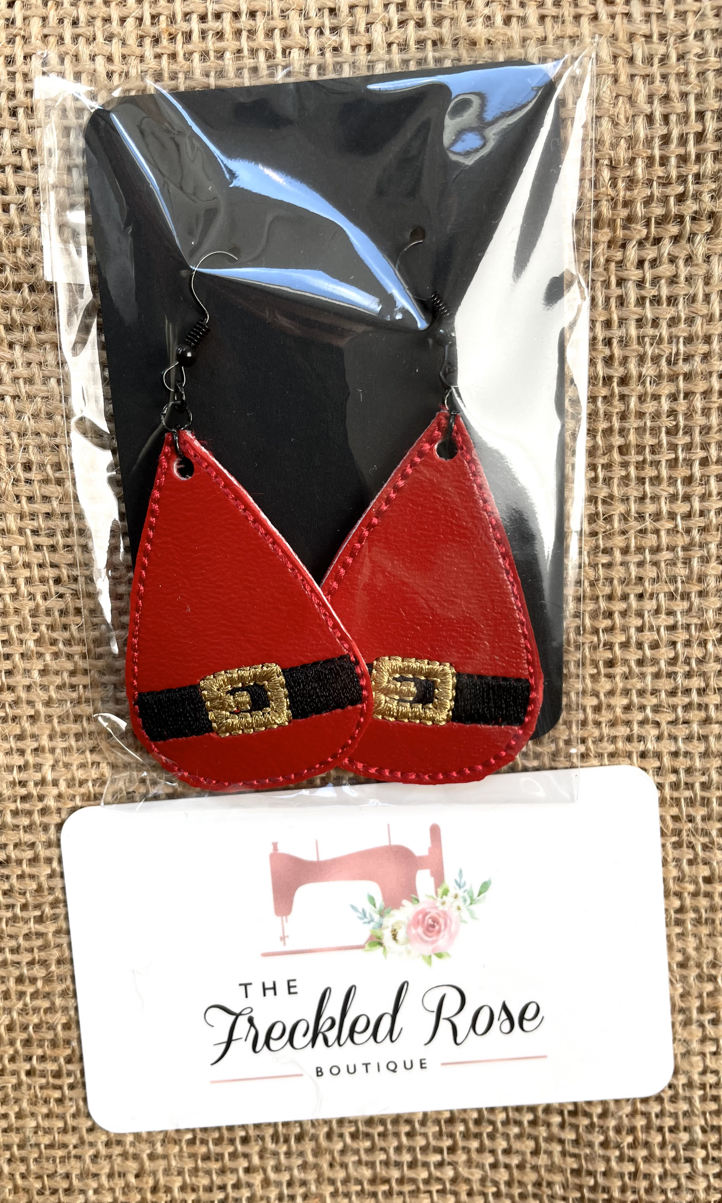 Santa Belt Earrings