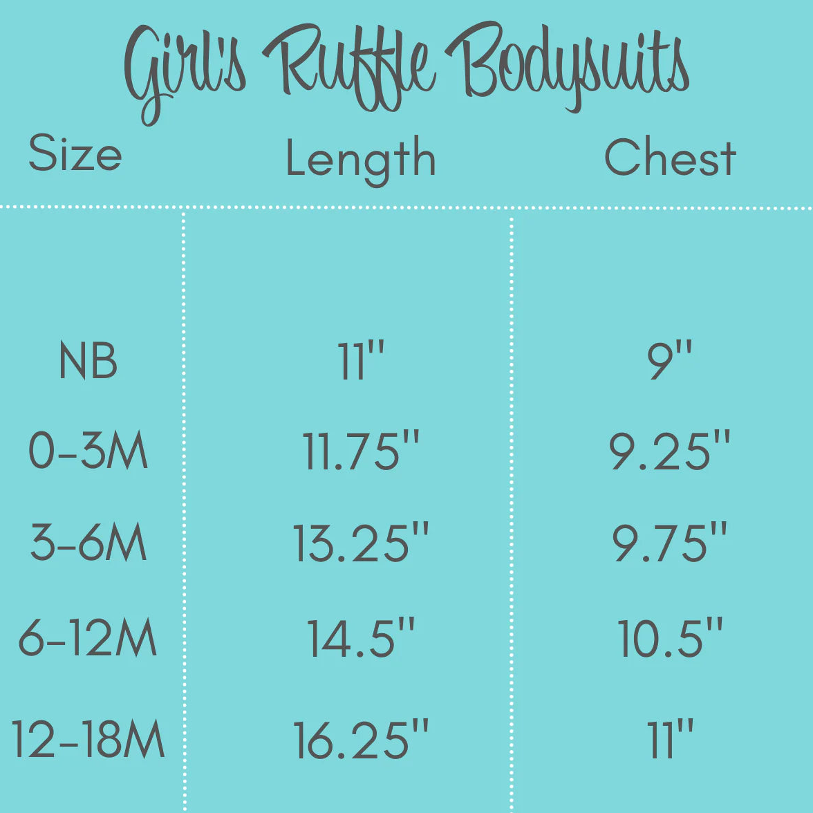 Girl Long Sleeve Ruffle Bodysuit Personalized
