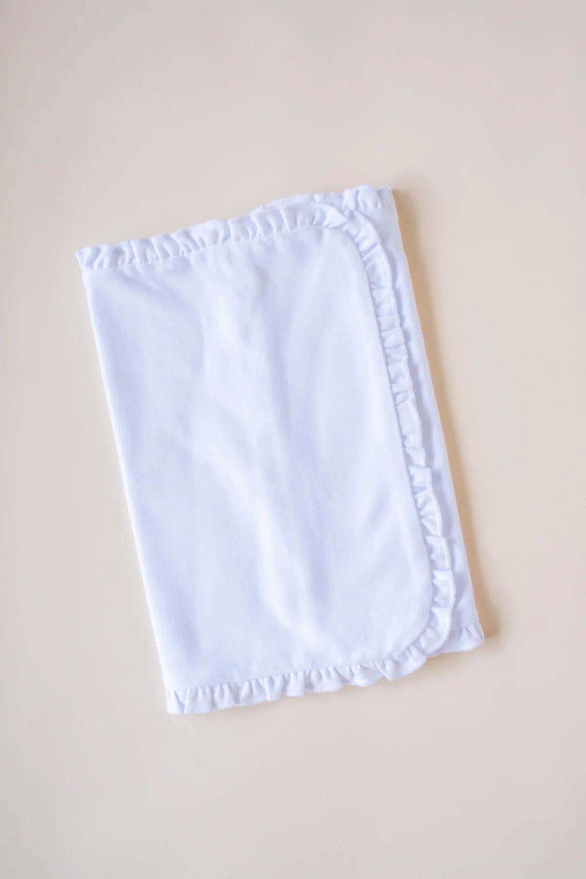 Personalized Ruffle Burp Cloth