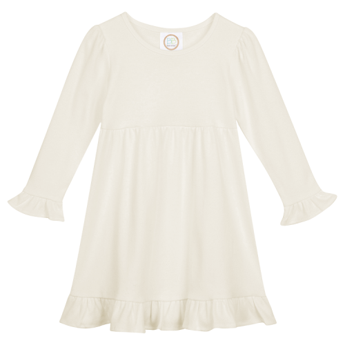 Girl Long Sleeve Ruffle Empire Waist Dress Personalized