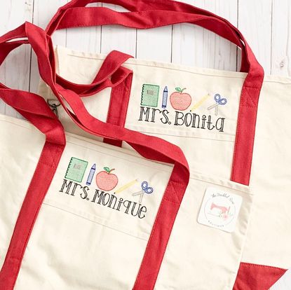 TEACHER Canvas Tote Bag