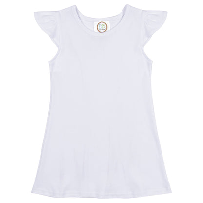 Girl Flutter Sleeve Dress Personalized